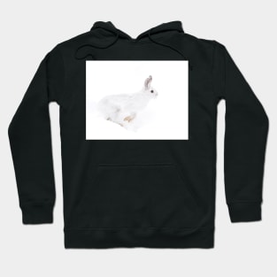 Into the Abyss - Snowshoe hare Hoodie